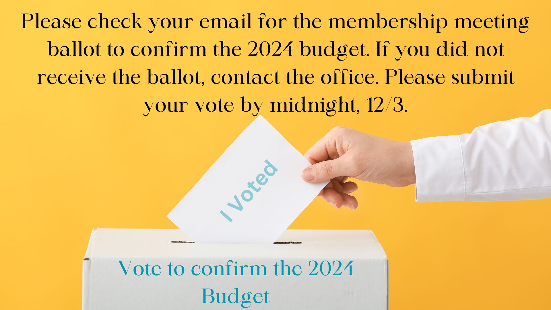 Vote - Budget
